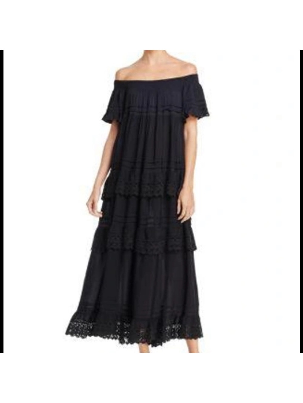 MUCHE ET MUCHETTE
Esmerelda Off The shoulder cover up in black